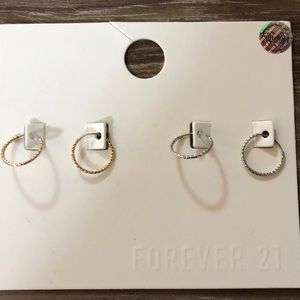 Gold and Silver Mini Hoops